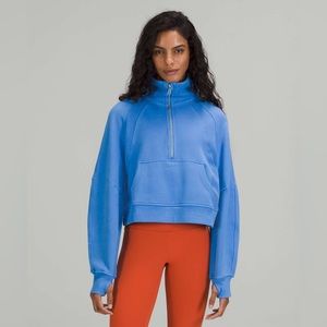 NWT Lululemon Scuba Oversized Funnel Neck Half-Zip in Blue Nile